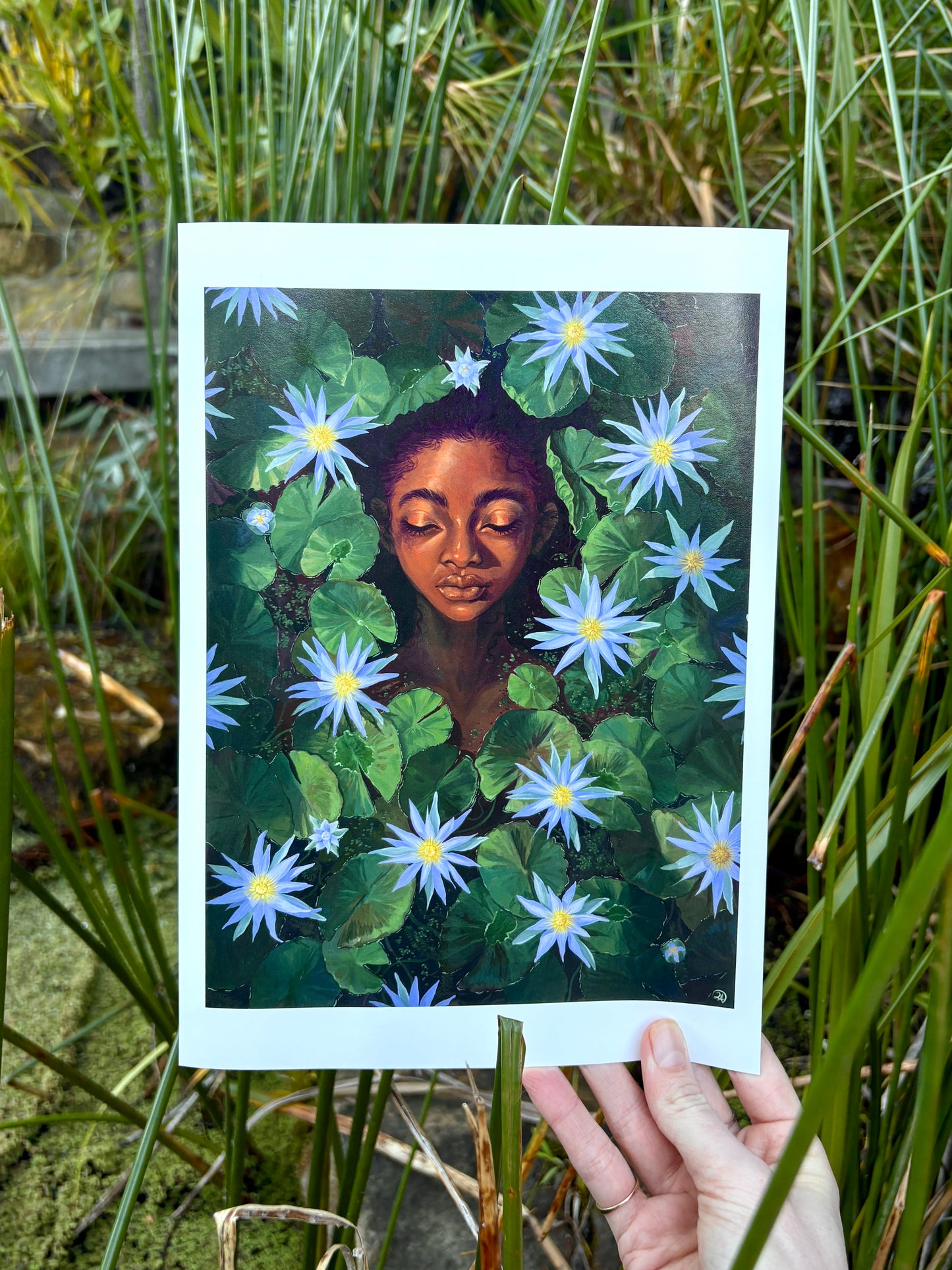 Hymn of the water lilies print (8.3" x 11.7")